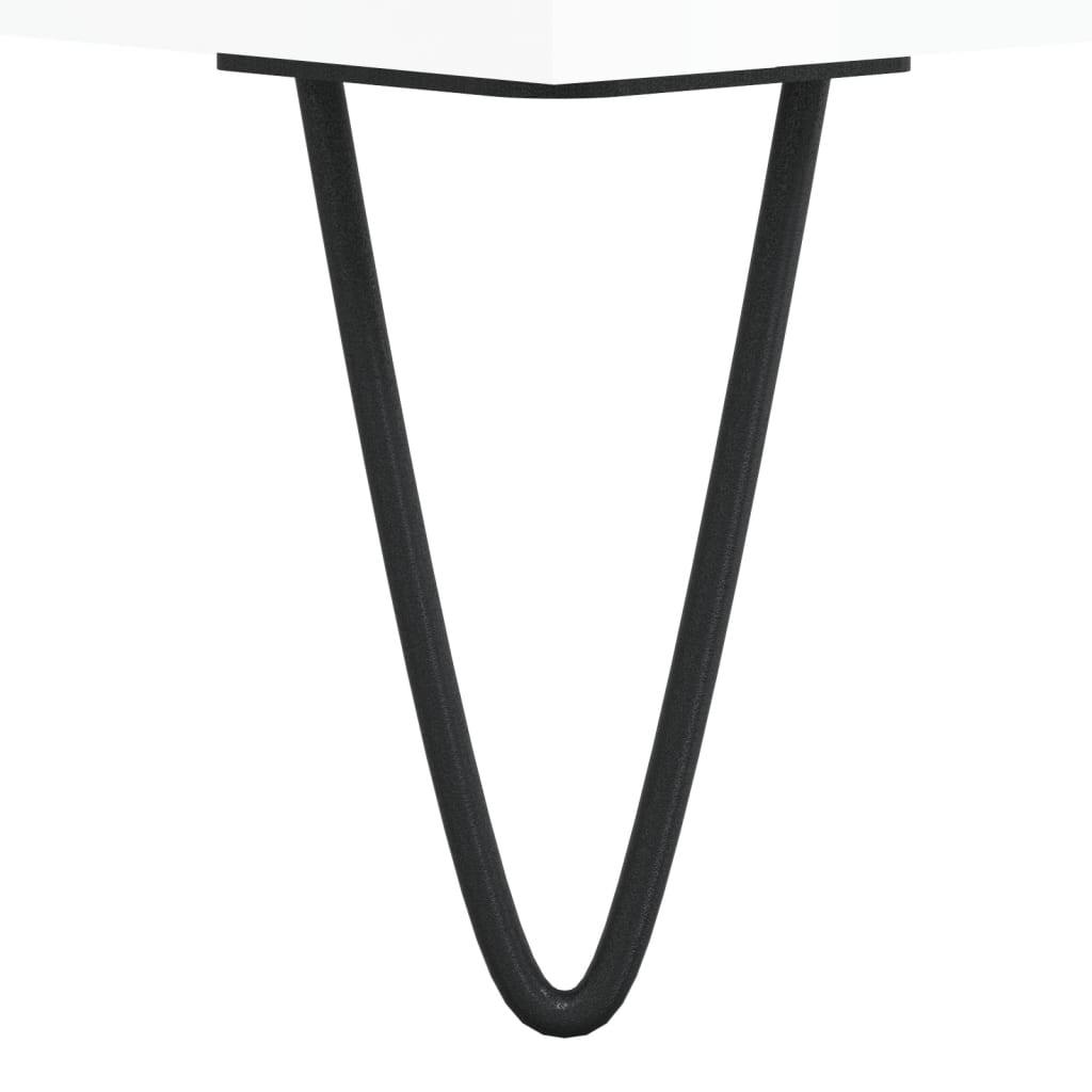 Nightstand, extra-glossy white, 40x35x50 cm, composite wood