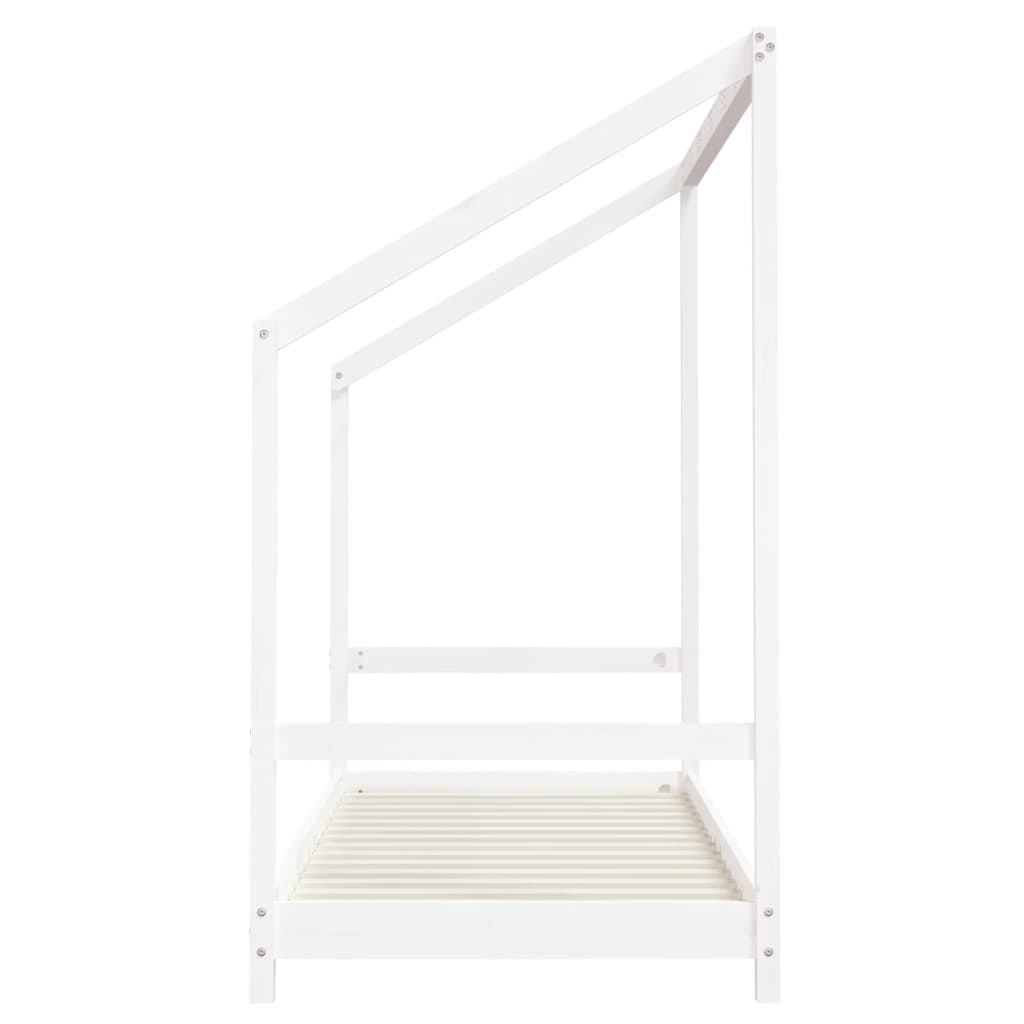 Bed frame for children, white, 80x200 cm, solid pine wood
