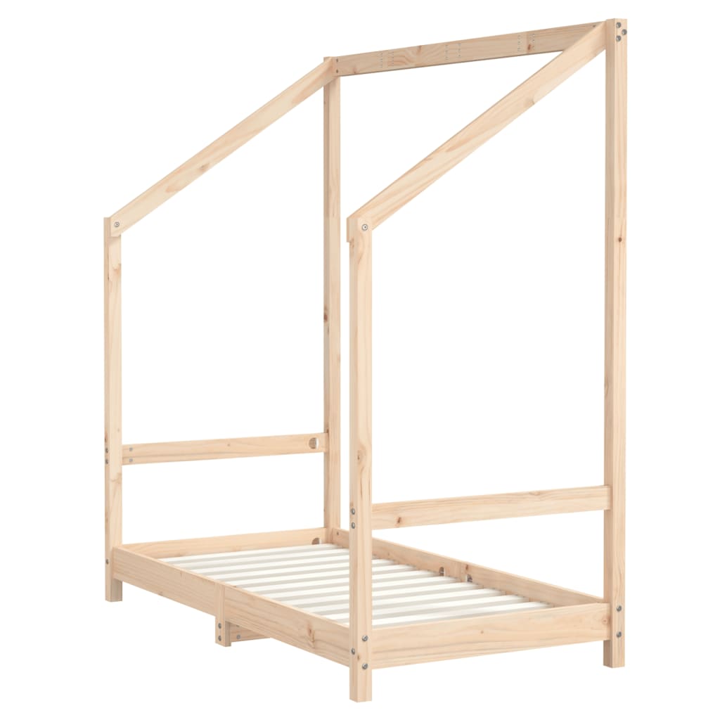 Bed frame for children, 70x140 cm, solid pine wood