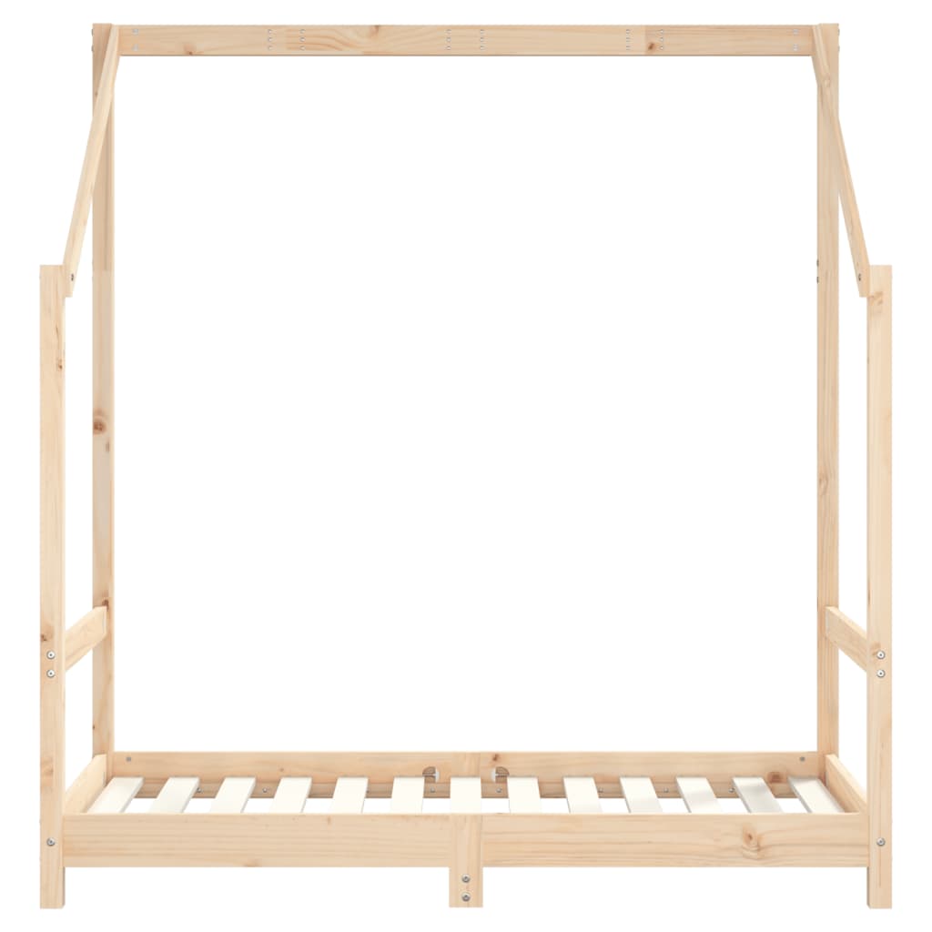 Bed frame for children, 70x140 cm, solid pine wood