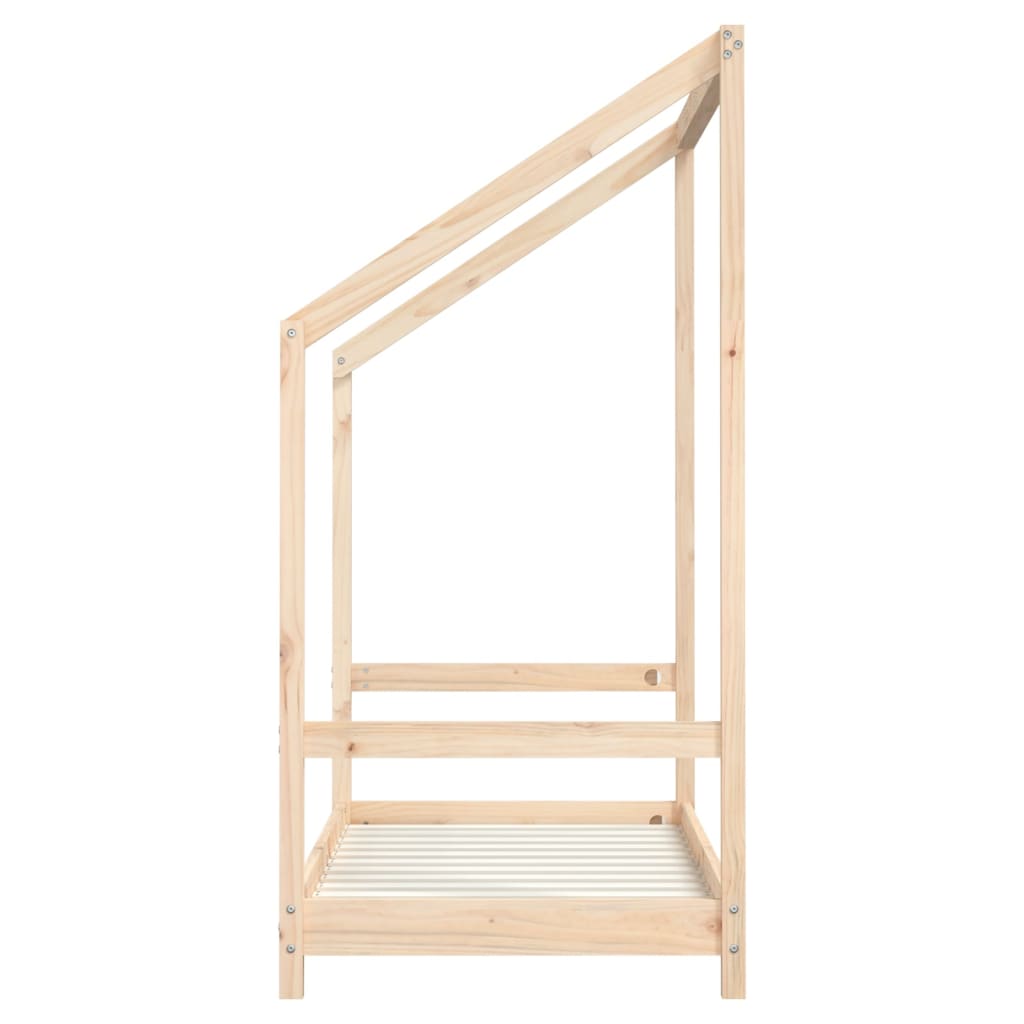 Bed frame for children, 70x140 cm, solid pine wood