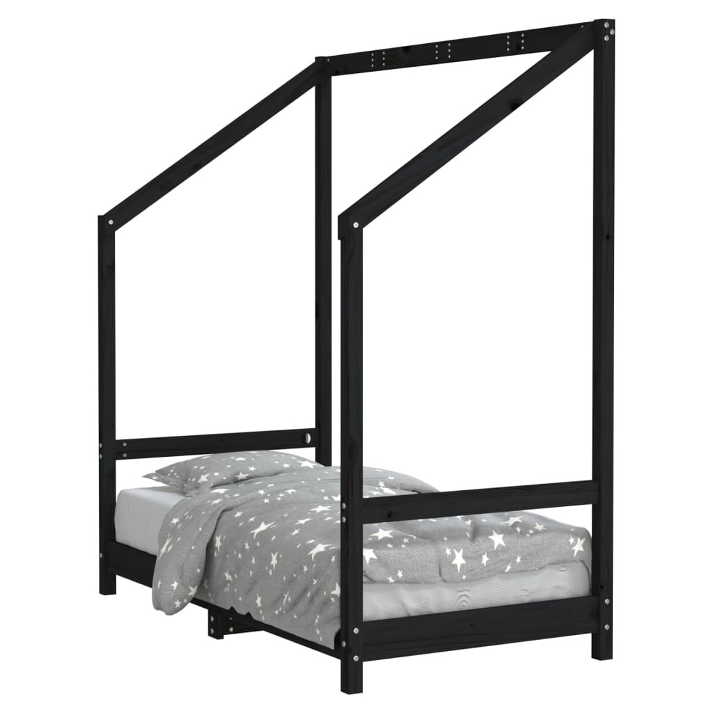 Bed frame for children, 70x140 cm, solid pine wood
