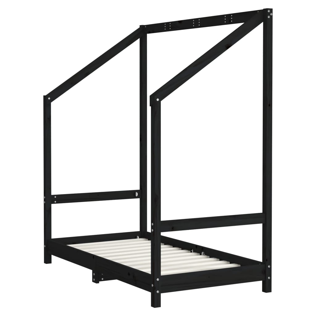 Bed frame for children, 70x140 cm, solid pine wood
