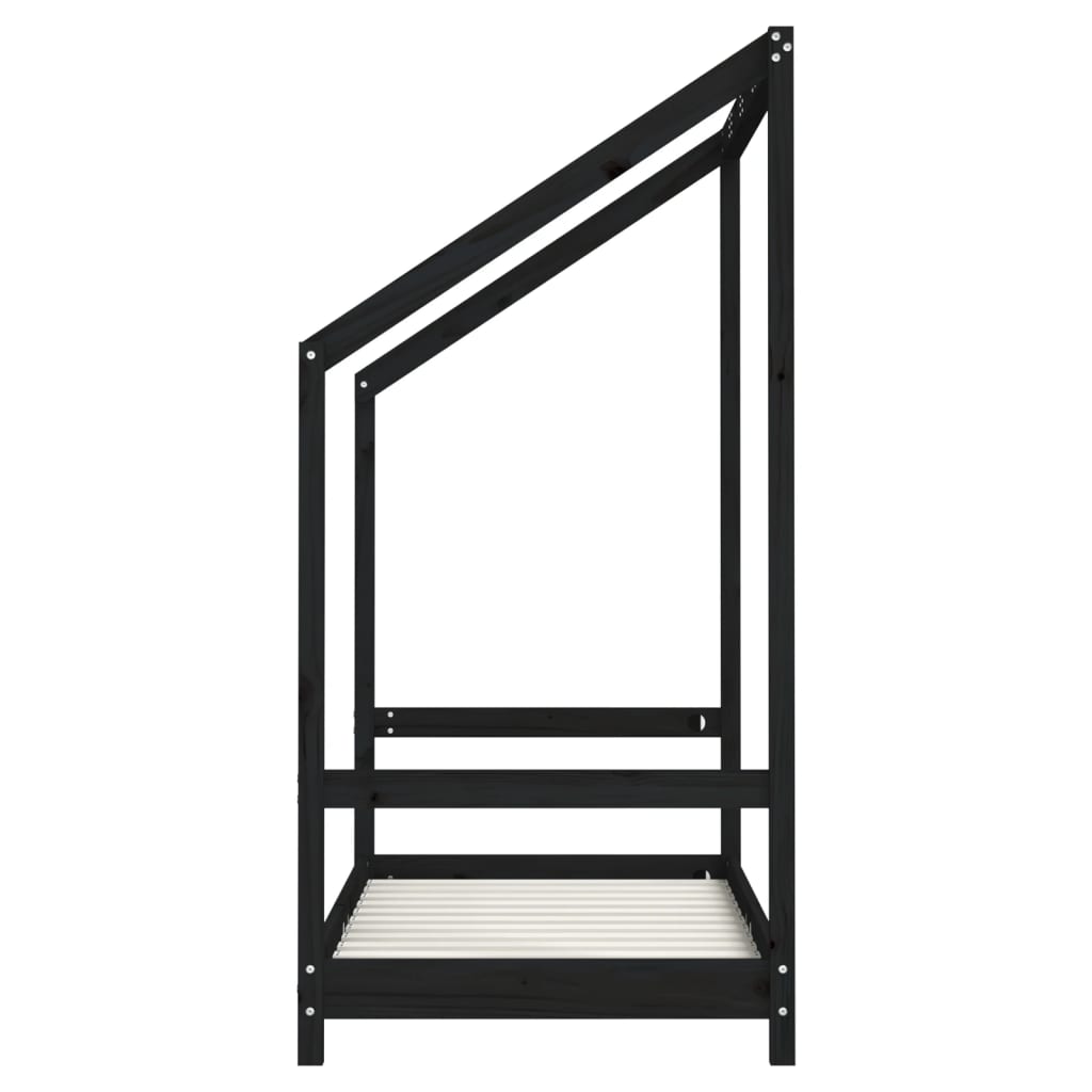 Bed frame for children, 70x140 cm, solid pine wood