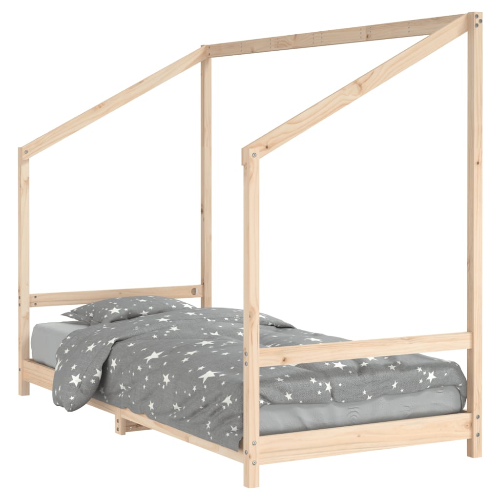 Bed frame for children, 90x190 cm, solid pine wood
