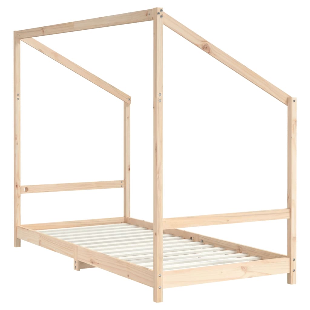 Bed frame for children, 90x190 cm, solid pine wood