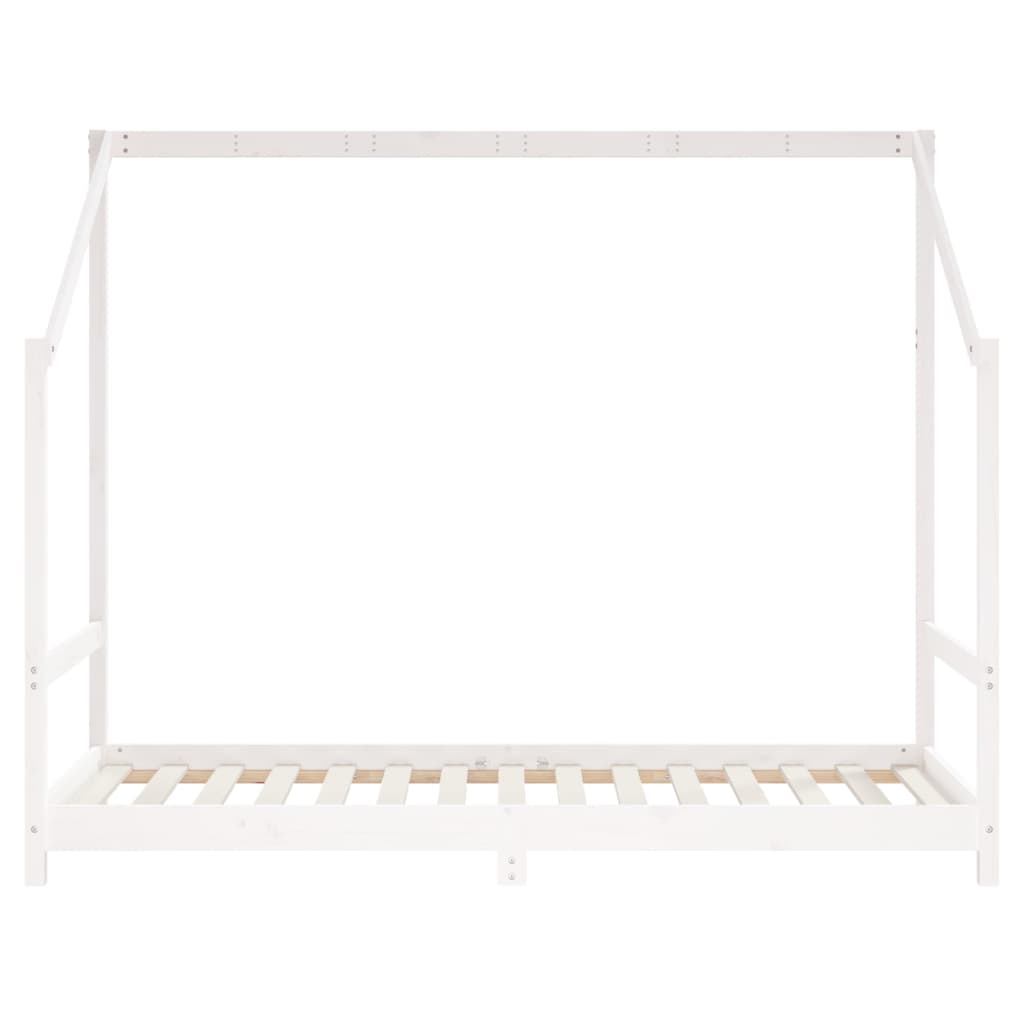 Bed frame for children, white, 90x190 cm, solid pine wood