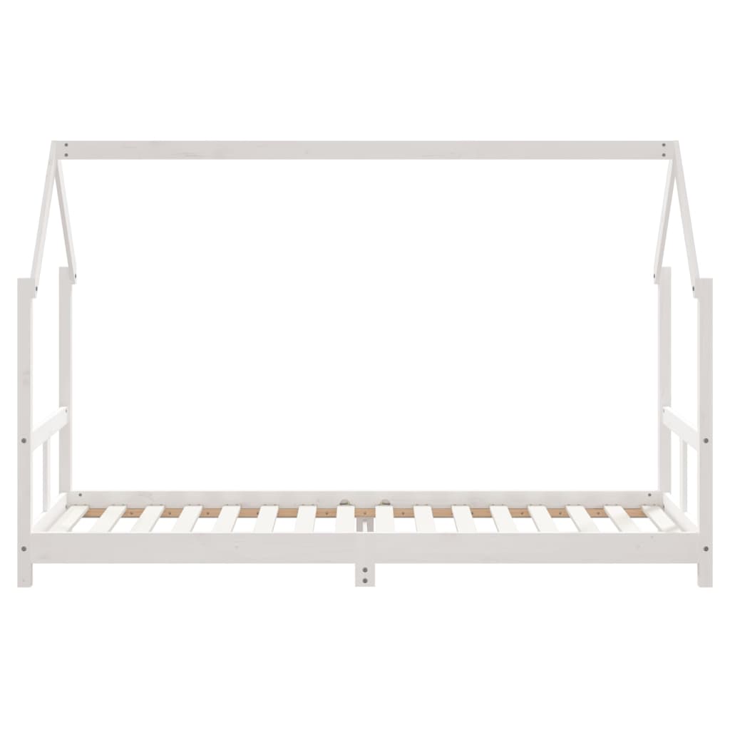 Bed frame for children, white, 80x200 cm, solid pine wood
