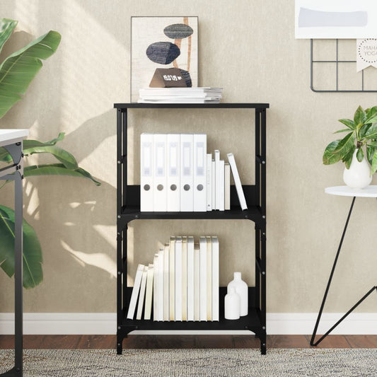 Bookcase, black, 50x33x82 cm, processed wood