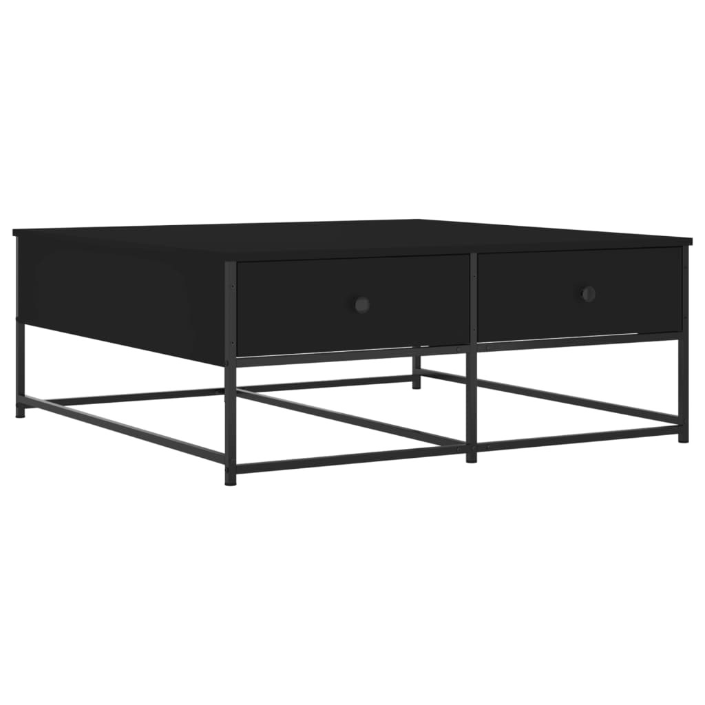 Coffee table, black, 100x99x40 cm, processed wood