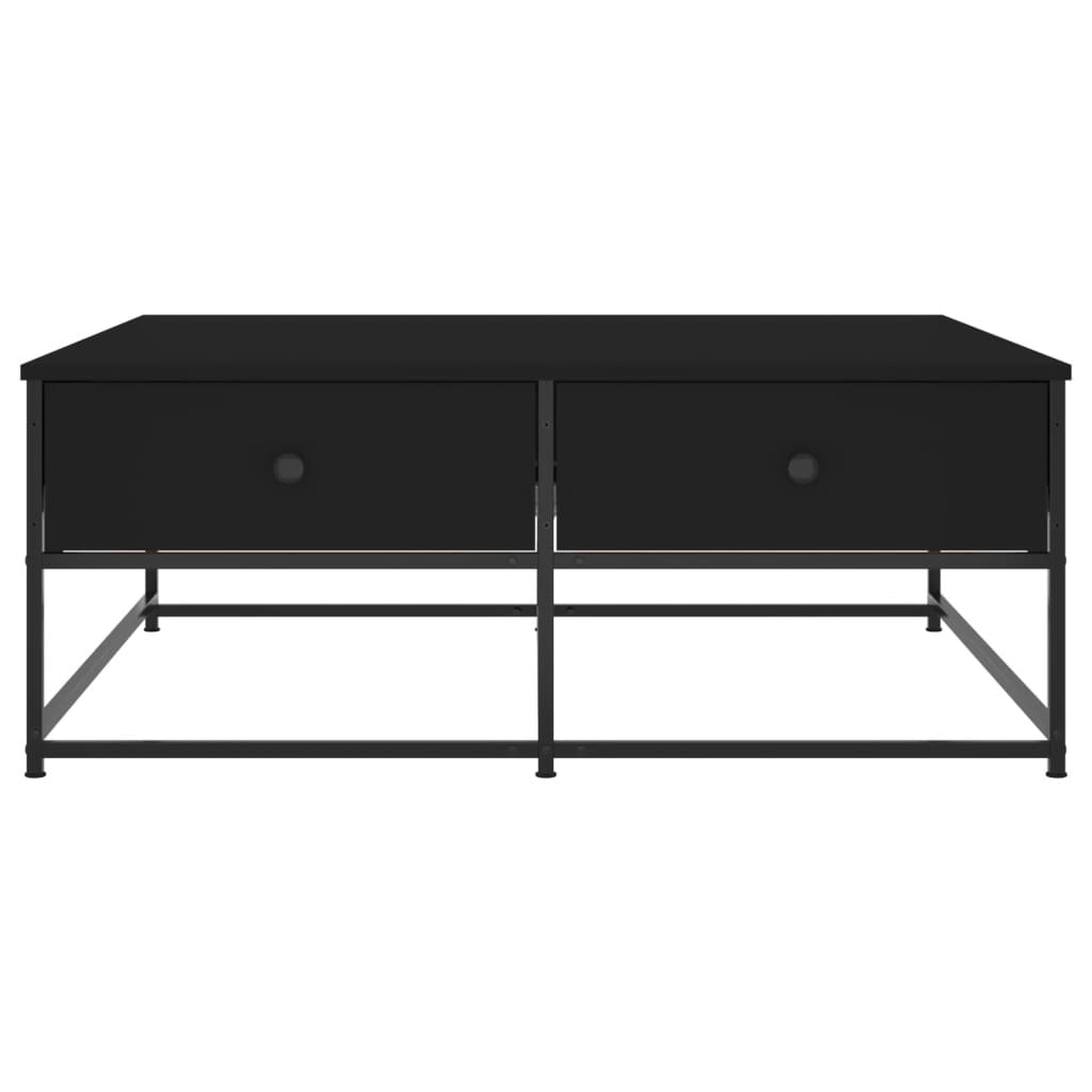 Coffee table, black, 100x99x40 cm, processed wood