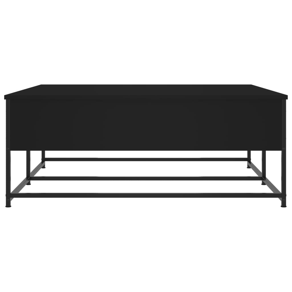 Coffee table, black, 100x99x40 cm, processed wood