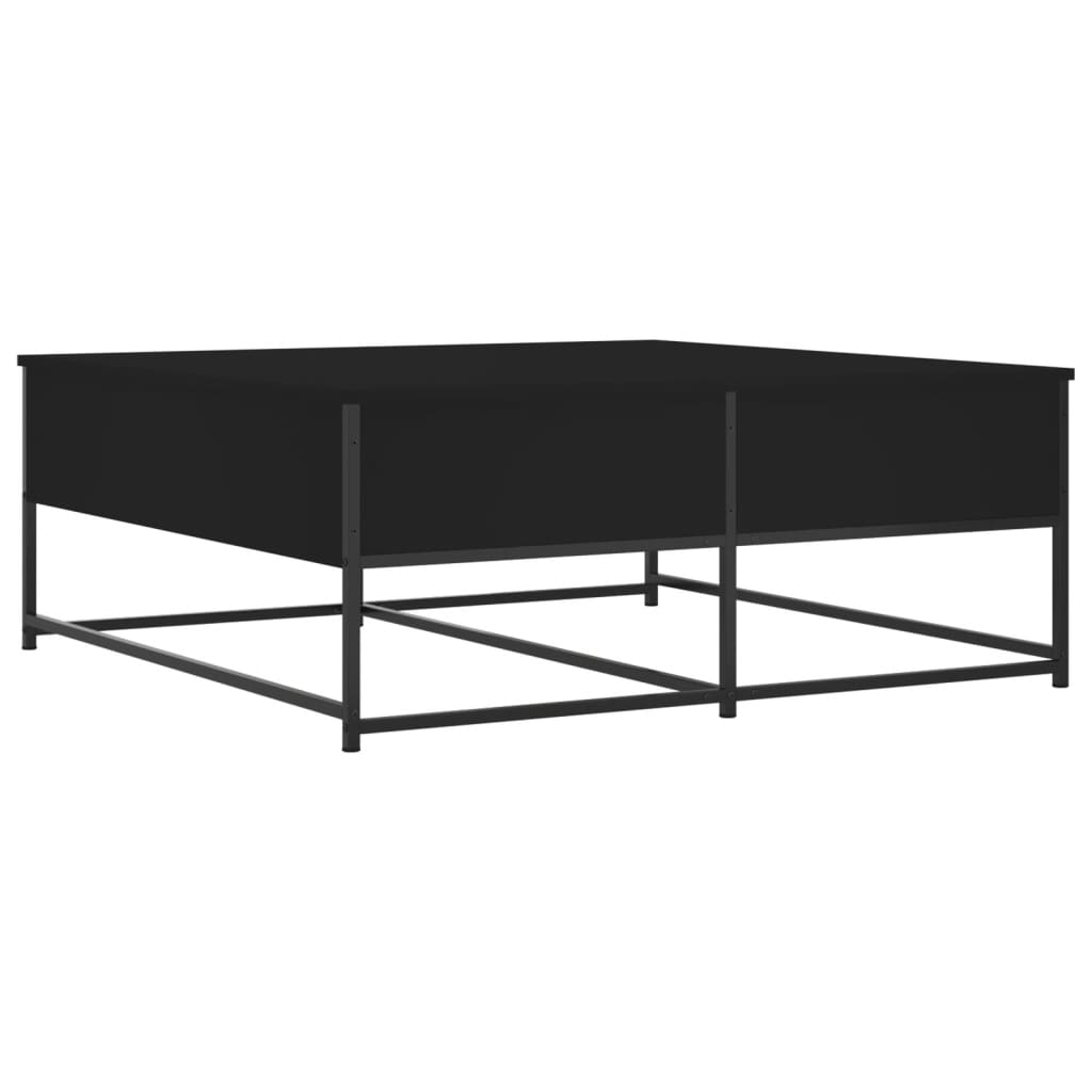 Coffee table, black, 100x99x40 cm, processed wood