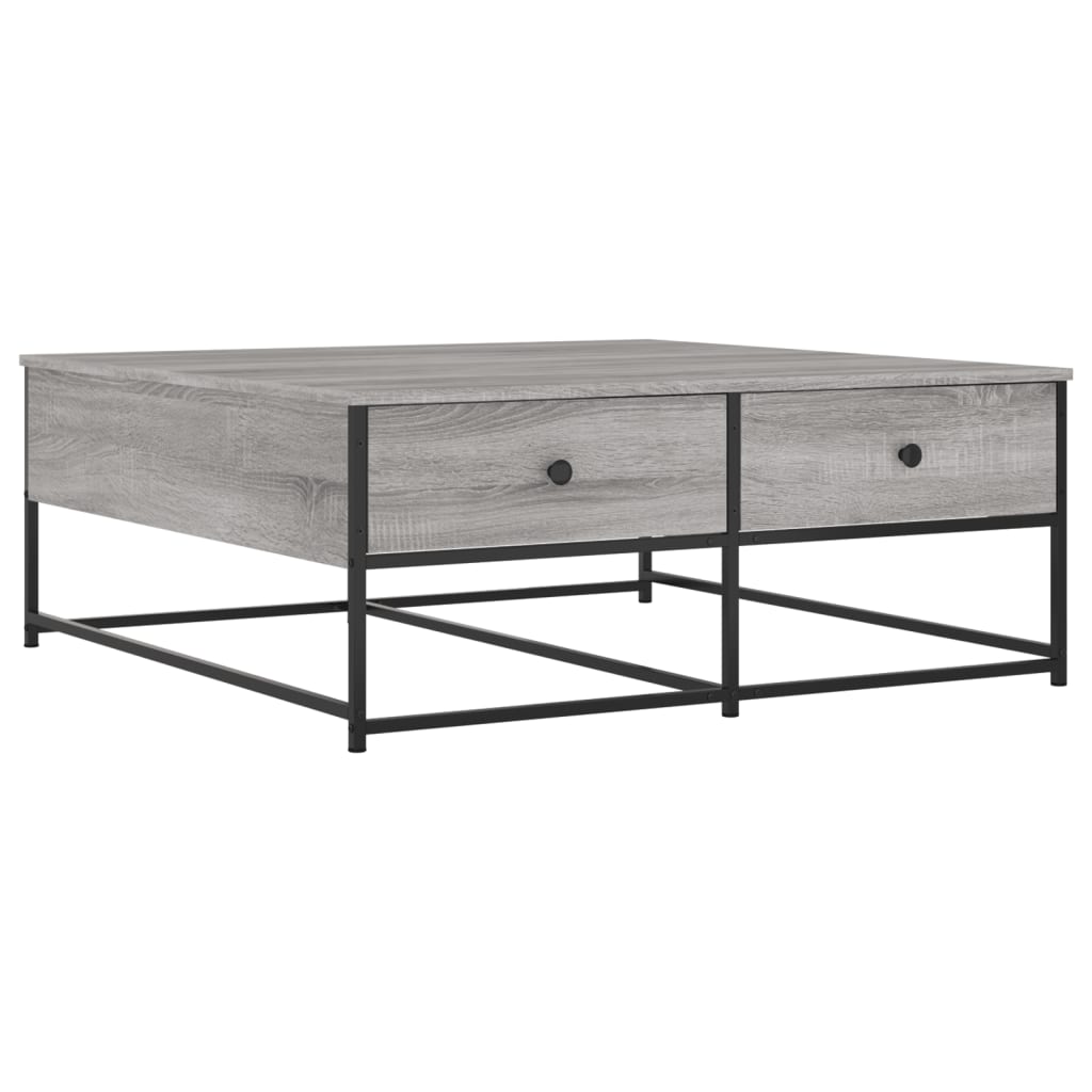 Coffee table, sonoma grey, 100x99x40 cm, processed wood
