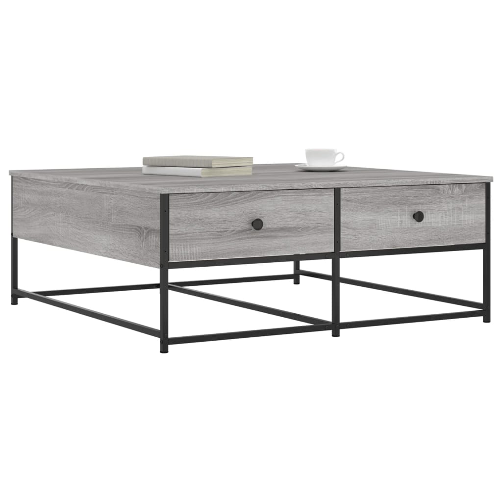 Coffee table, sonoma grey, 100x99x40 cm, processed wood
