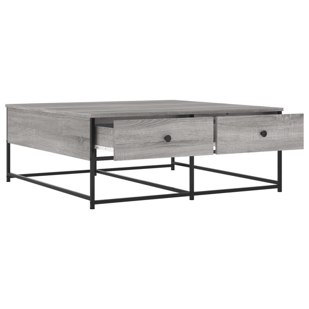 Coffee table, sonoma grey, 100x99x40 cm, processed wood