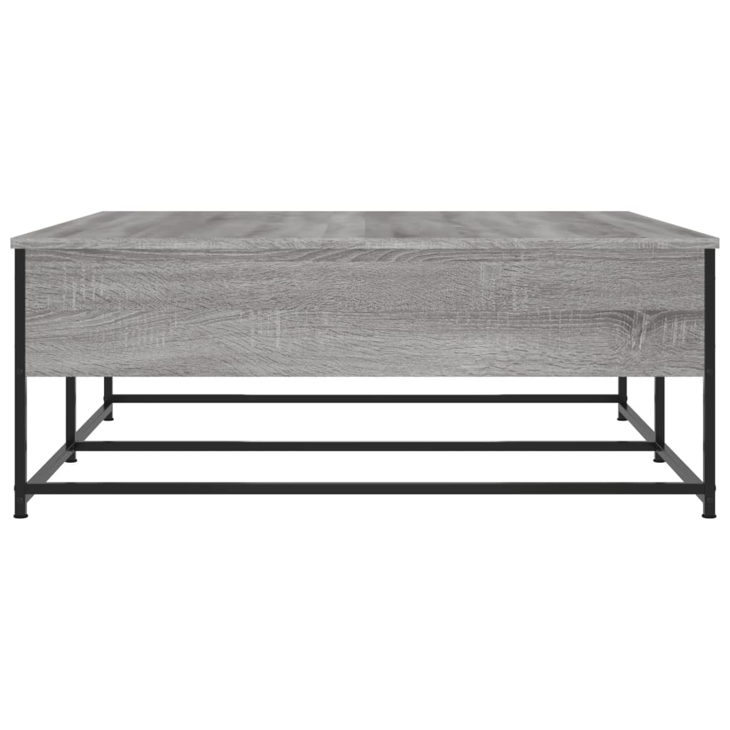 Coffee table, sonoma grey, 100x99x40 cm, processed wood