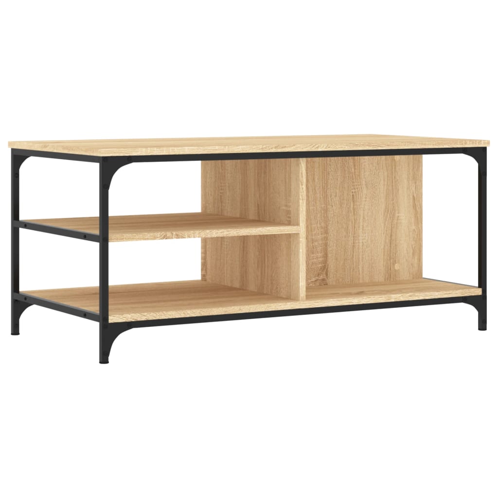 Coffee table, sonoma oak, 100x50x45 cm, processed wood