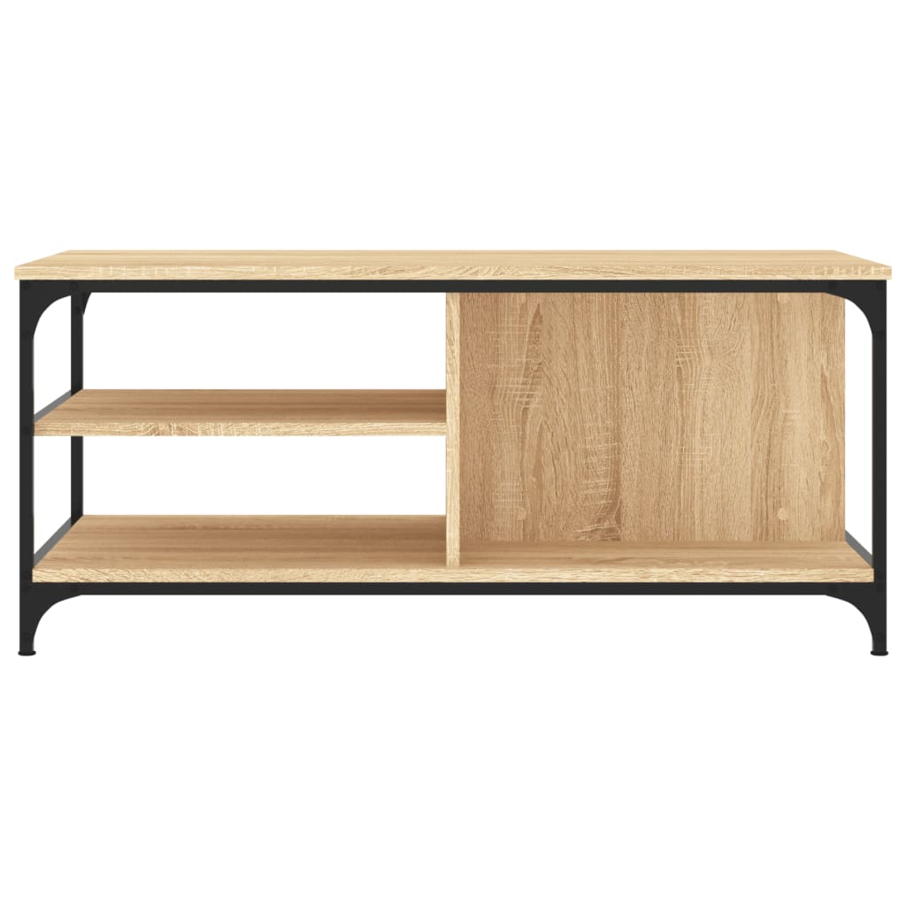 Coffee table, sonoma oak, 100x50x45 cm, processed wood