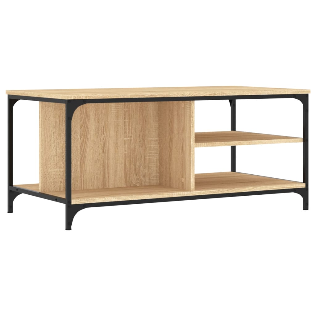 Coffee table, sonoma oak, 100x50x45 cm, processed wood