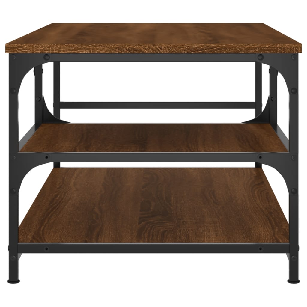 Coffee table, brown oak, 90x49x40 cm, processed wood