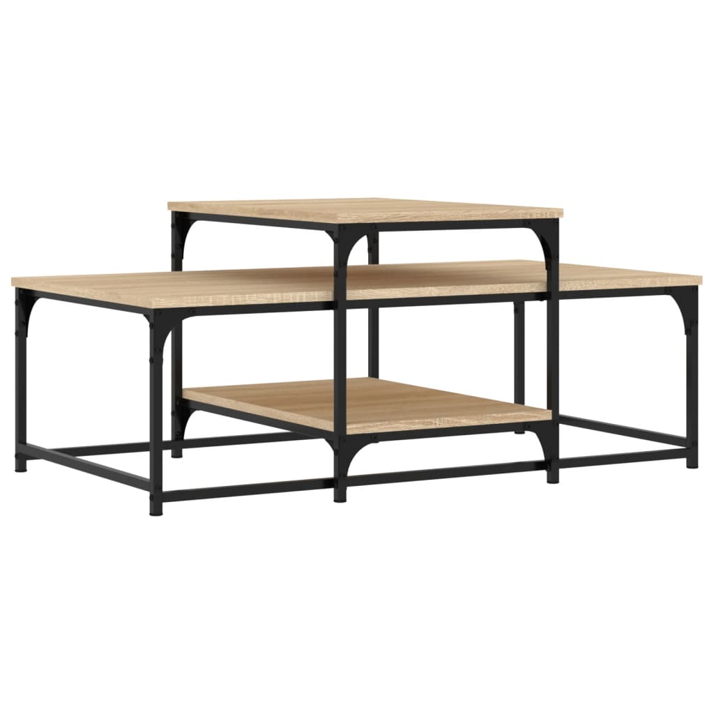 Coffee table, sonoma oak, 102x60x45 cm, processed wood