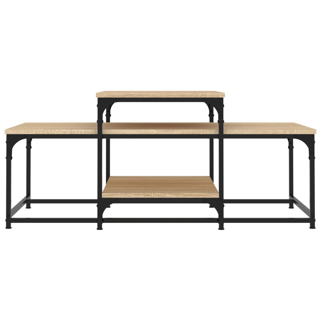 Coffee table, sonoma oak, 102x60x45 cm, processed wood