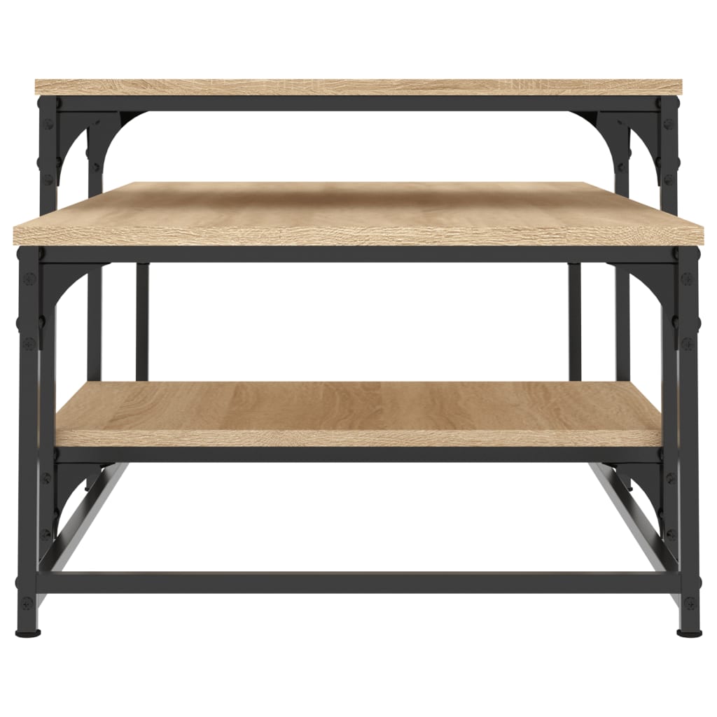 Coffee table, sonoma oak, 102x60x45 cm, processed wood