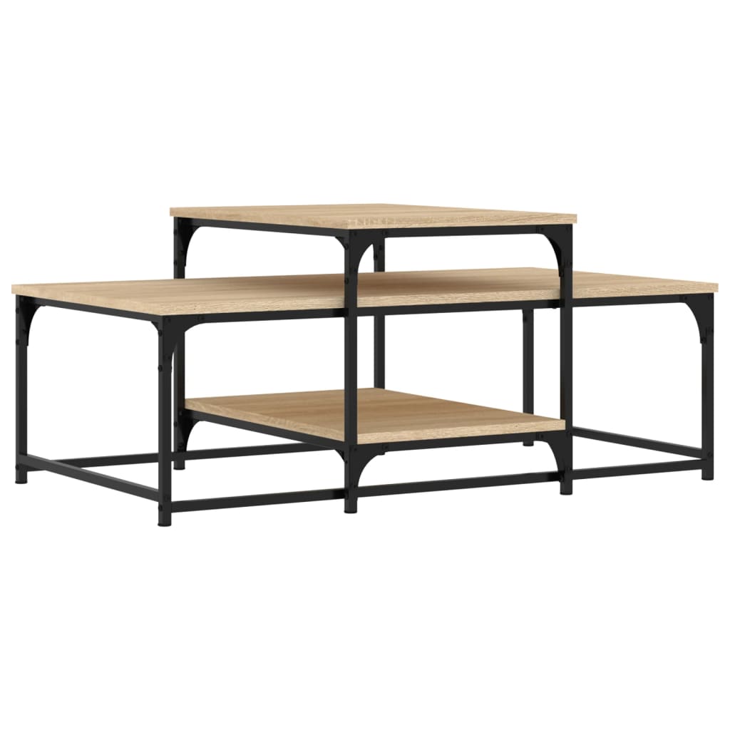 Coffee table, sonoma oak, 102x60x45 cm, processed wood