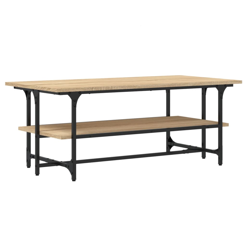 Coffee table, sonoma oak, 100x50x40 cm, processed wood