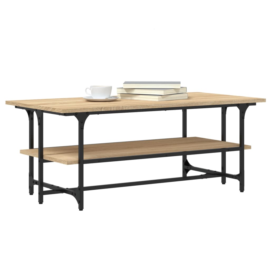 Coffee table, sonoma oak, 100x50x40 cm, processed wood
