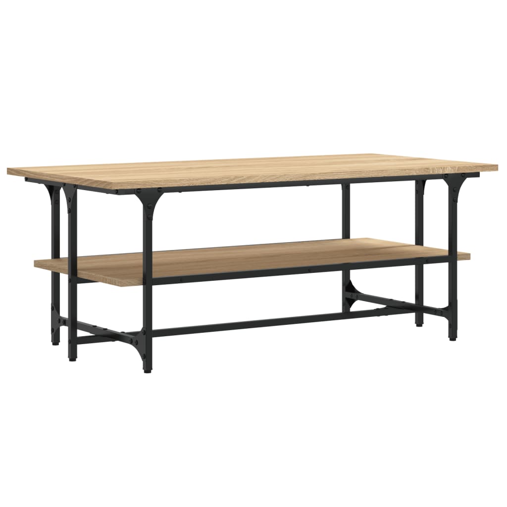Coffee table, sonoma oak, 100x50x40 cm, processed wood