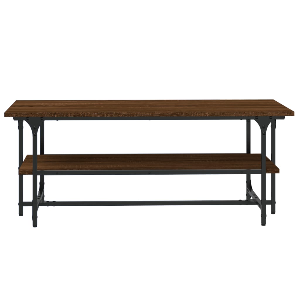 Coffee table, brown oak, 100x50x40 cm, processed wood
