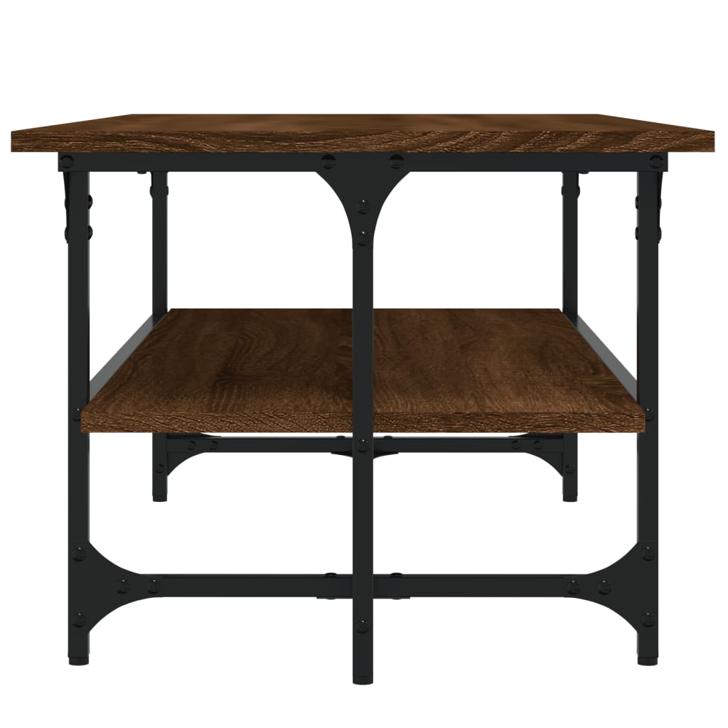 Coffee table, brown oak, 100x50x40 cm, processed wood