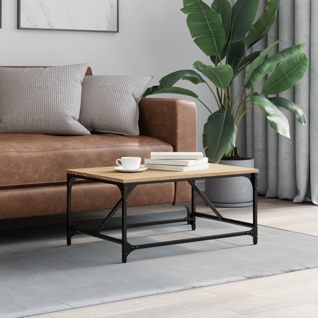 Coffee table, sonoma oak, 75x50x35 cm, composite wood
