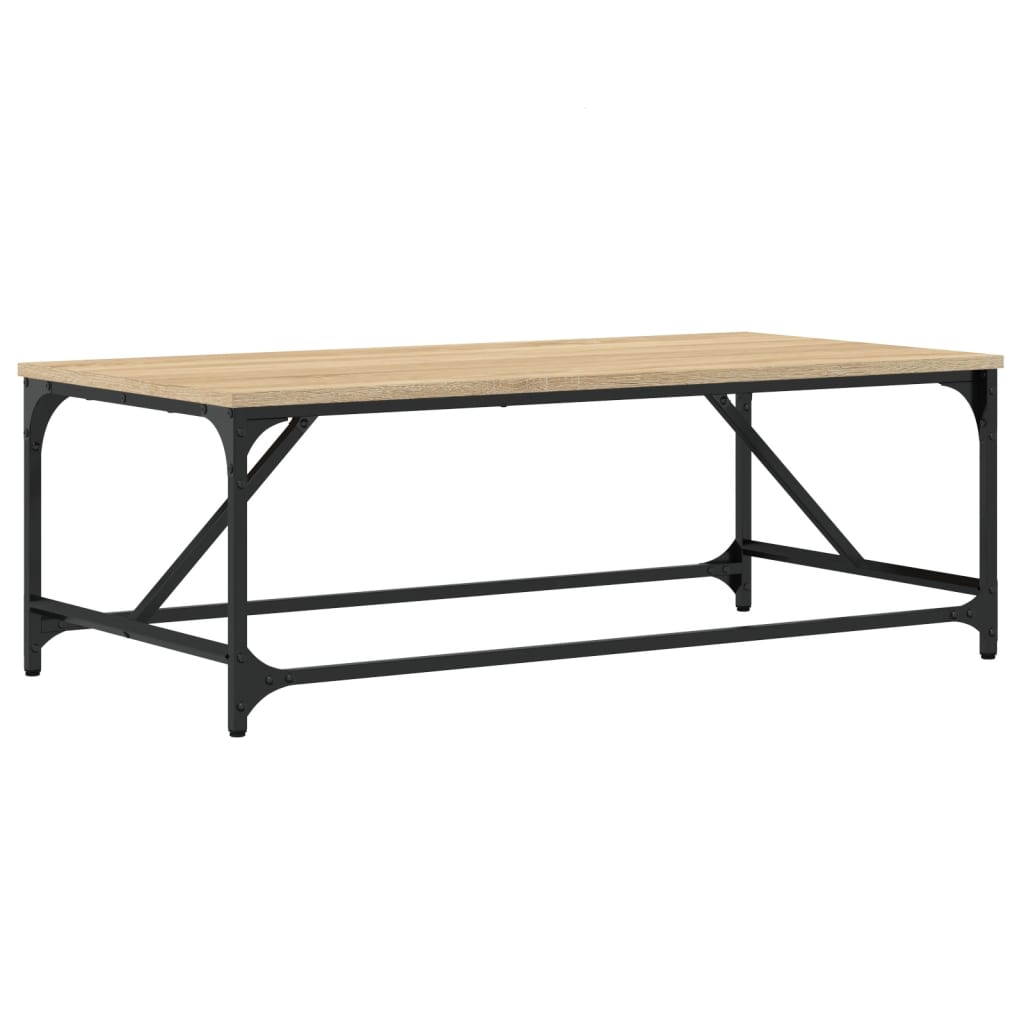 Coffee table, sonoma oak, 100x50x35 cm, processed wood