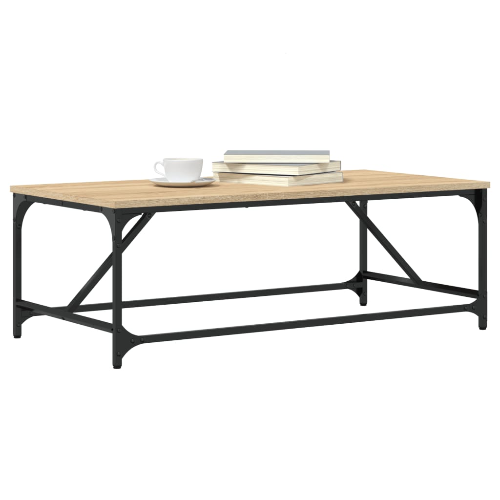 Coffee table, sonoma oak, 100x50x35 cm, processed wood