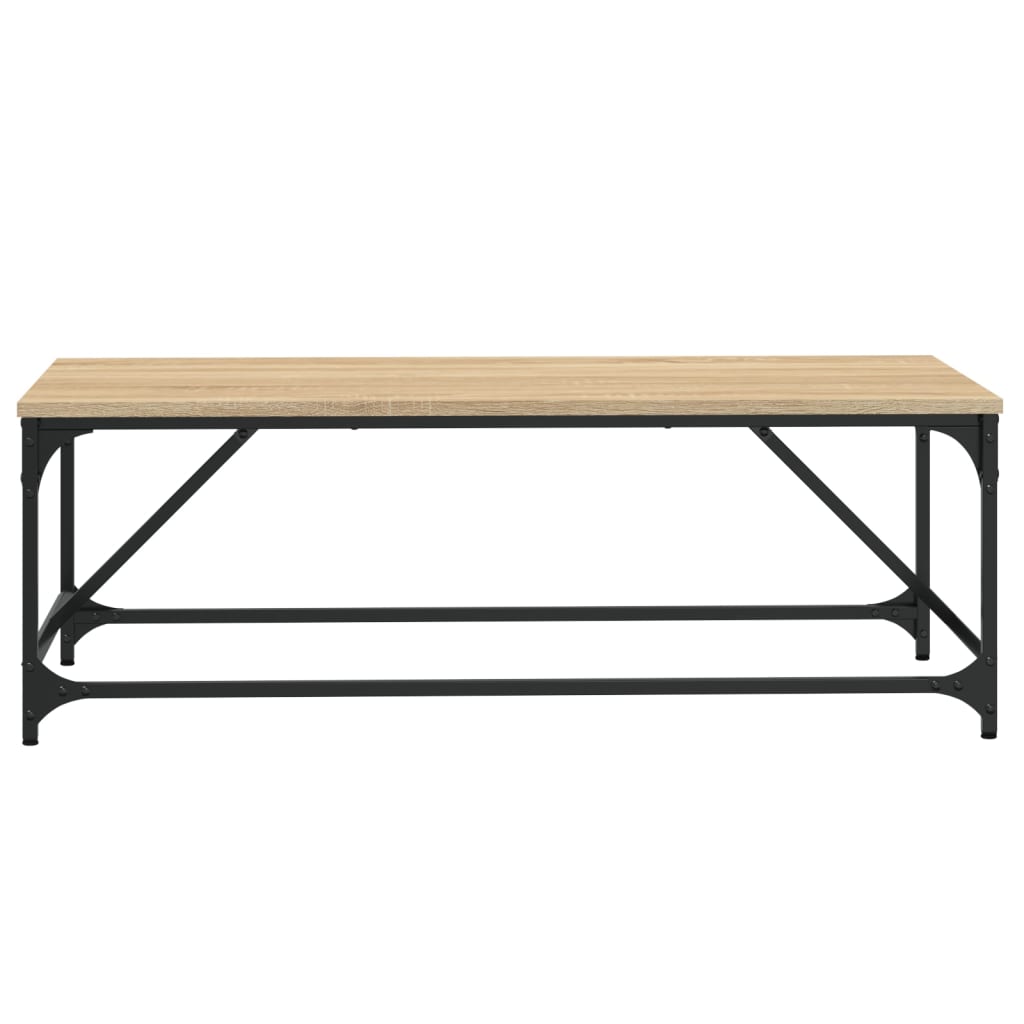 Coffee table, sonoma oak, 100x50x35 cm, processed wood