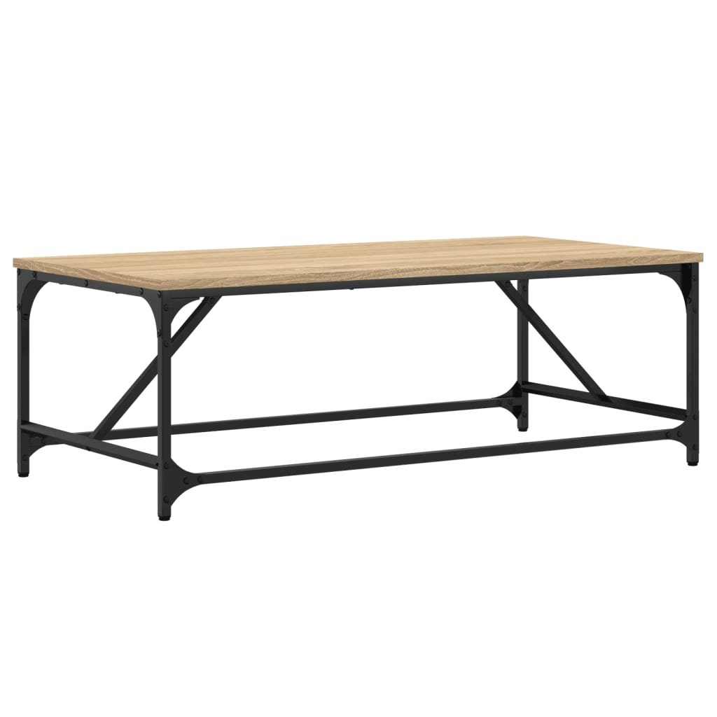 Coffee table, sonoma oak, 100x50x35 cm, processed wood