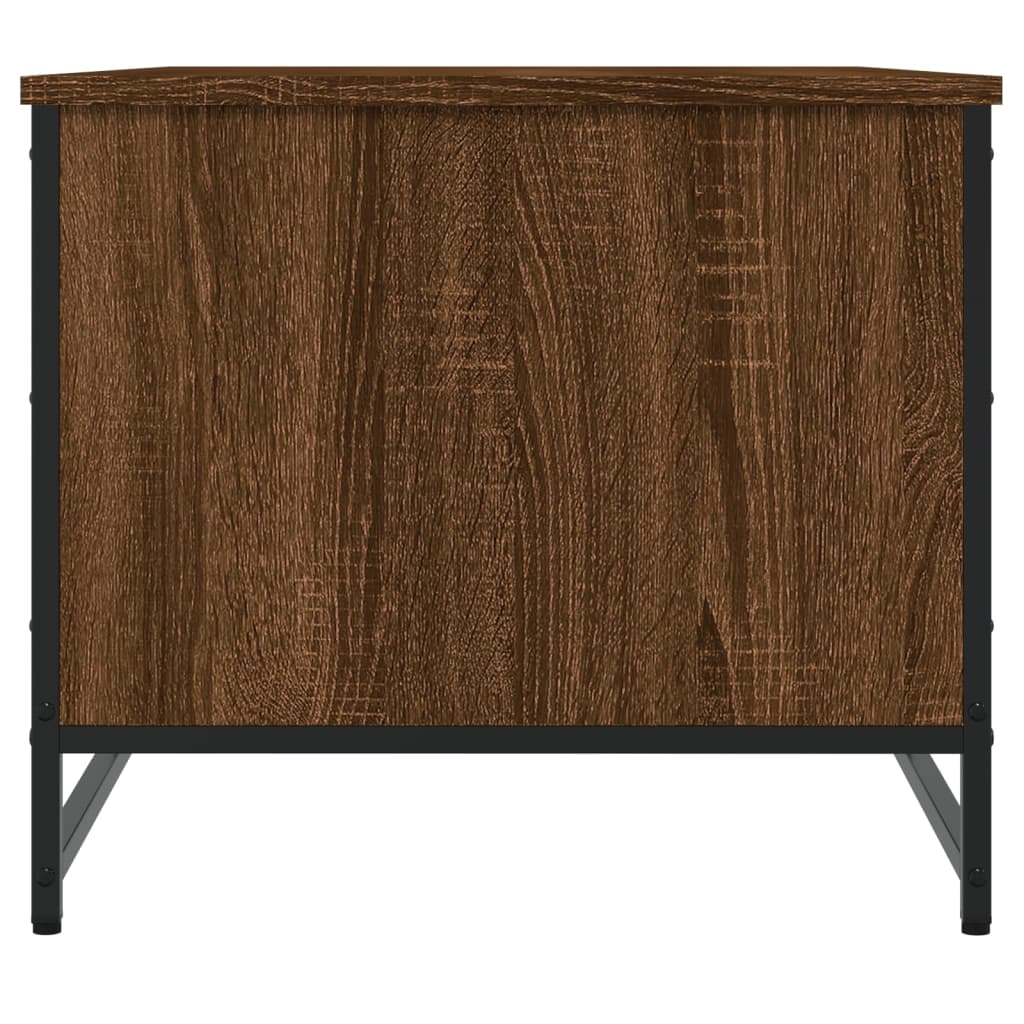 Coffee table, brown oak, 85.5x51x45 cm, processed wood
