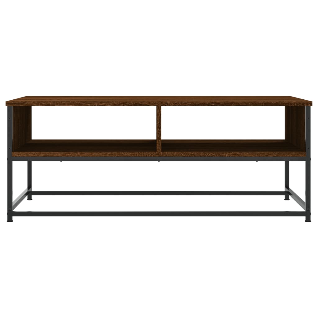 Coffee table, brown oak, 100x51x40 cm, processed wood