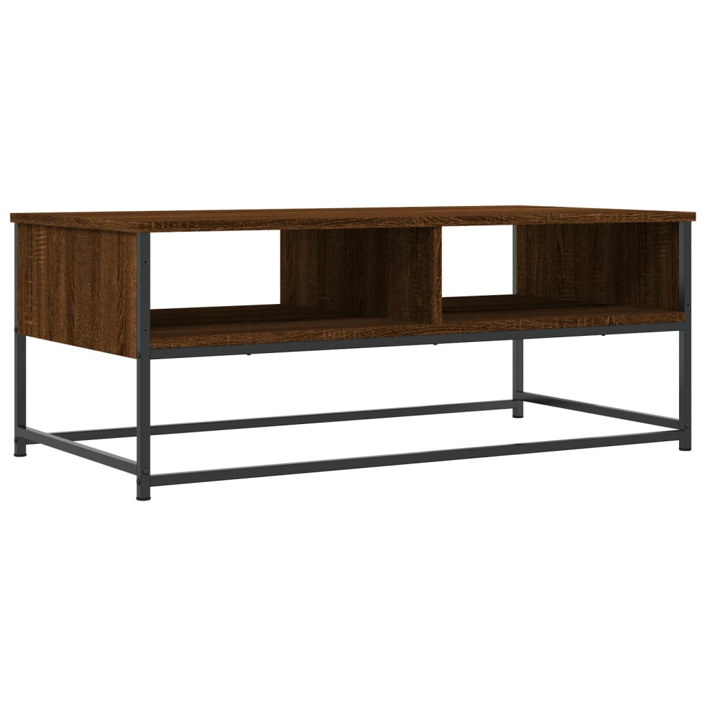 Coffee table, brown oak, 100x51x40 cm, processed wood