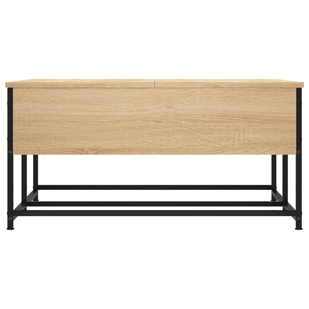 Coffee table, sonoma oak, 80x80x40 cm, processed wood
