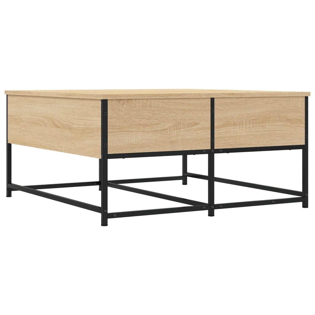 Coffee table, sonoma oak, 80x80x40 cm, processed wood