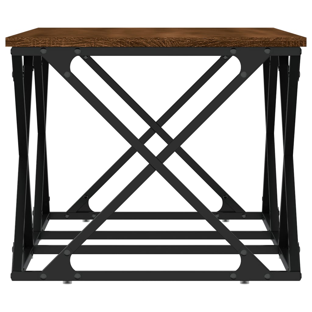 Coffee table, brown oak, 100x49x40 cm, processed wood