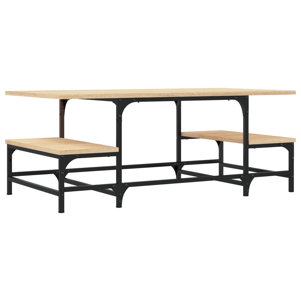 Coffee table, sonoma oak, 100x50.5x40 cm, processed wood