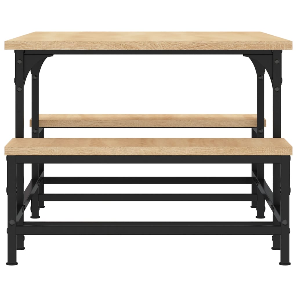 Coffee table, sonoma oak, 100x50.5x40 cm, processed wood