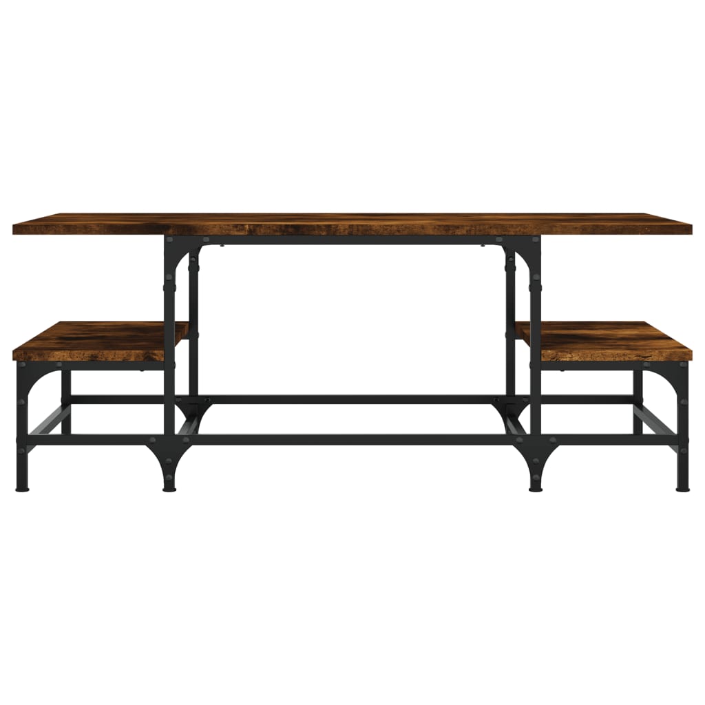 Coffee table, smoked oak, 100x50.5x40 cm, processed wood