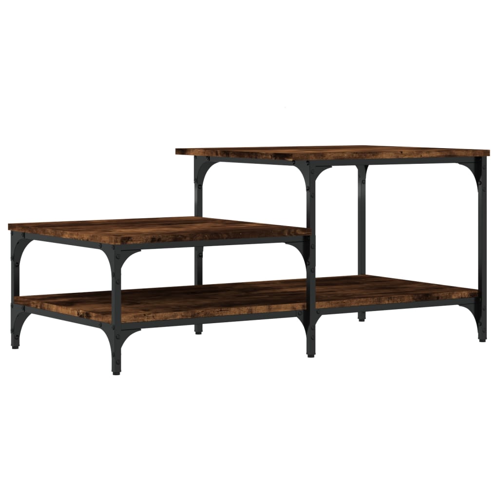 Coffee table, smoky oak, 100x50.5x45 cm, processed wood