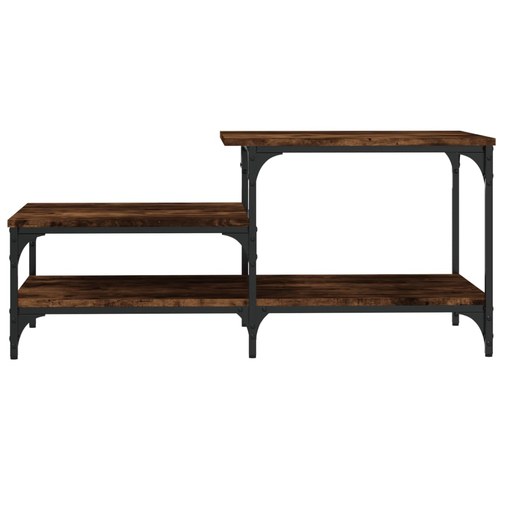 Coffee table, smoky oak, 100x50.5x45 cm, processed wood